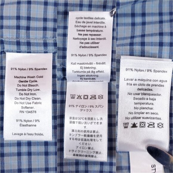 Vineyard Vines Performance Mens Large Classic Fit Tucker Shirt Blue Button Down - Picture 5 of 10